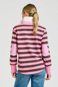 Rugby Sweatshirt- Pink/Chocolate