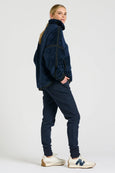 Popover Fleece Sweatshirt - Navy Blue