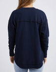 Simplified Metallic Crew- Navy