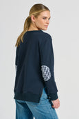 Classic Zipside XOXO Sweatshirt - Navy Combo