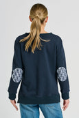 Classic Zipside XOXO Sweatshirt - Navy Combo