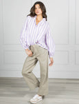 Kell Stripe Shirt- Lilac