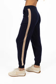 Contrast Merci Pant- Indigo/Latte