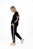 Contrast Merci Pant- Indigo/Latte