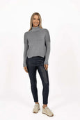 Grey Mix Ribbed Sweater