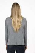 Grey Mix Ribbed Sweater