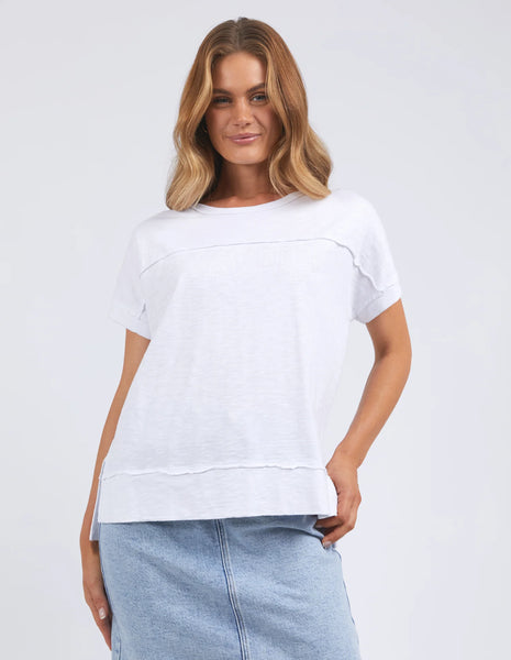 Throw On Short Sleeve Tee- White