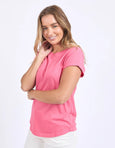 Manly Tee- Hot Pink