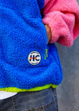 Vintage Polar Fleece- Pink/Royal