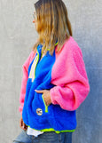 Vintage Polar Fleece- Pink/Royal