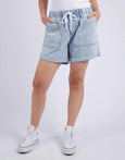 Emma Relaxed Light Blue Denim Short
