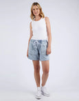 Emma Relaxed Light Blue Denim Short