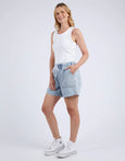Emma Relaxed Light Blue Denim Short