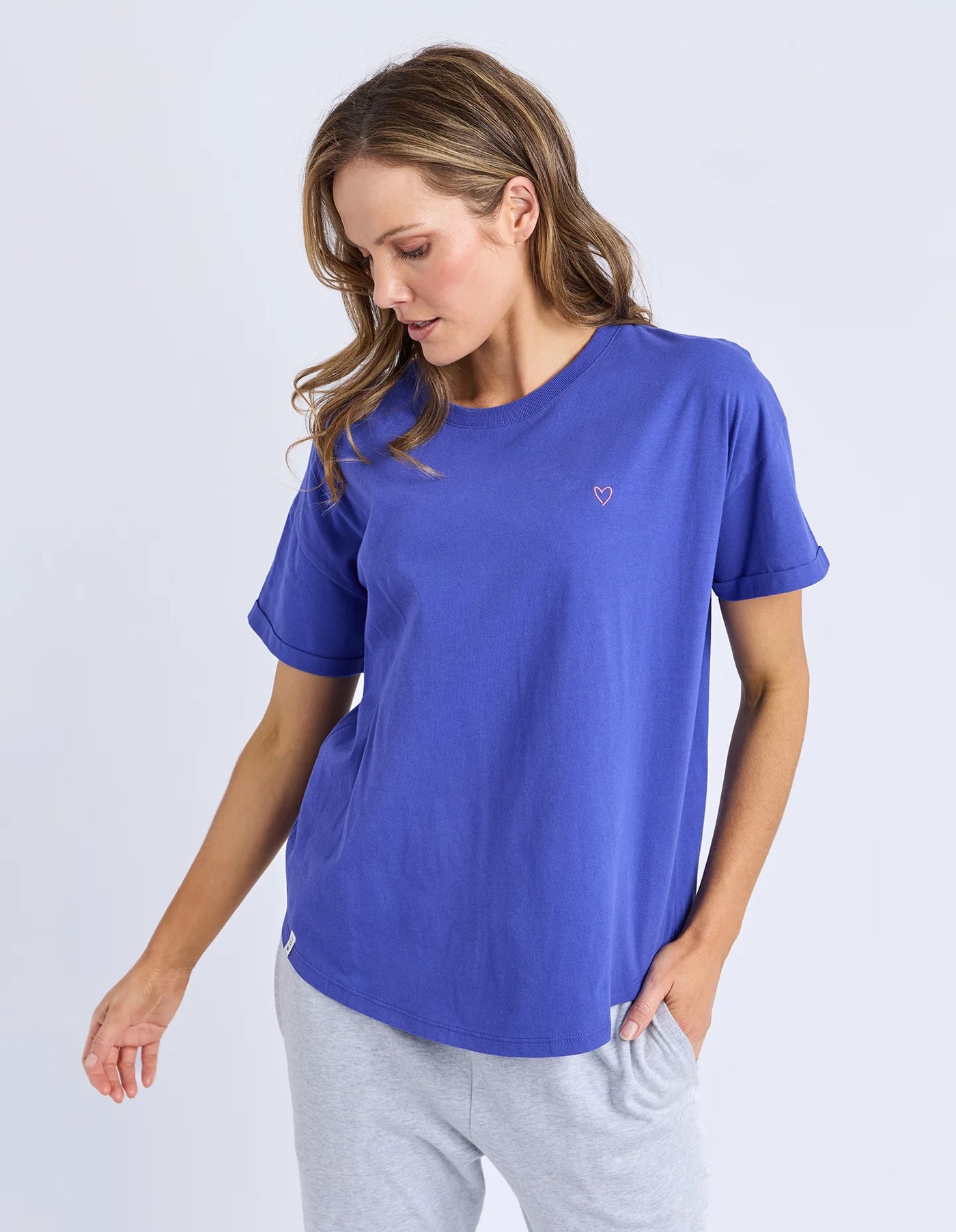 Halli SS Tee- Ocean Blue
