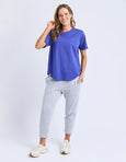 Halli SS Tee- Ocean Blue