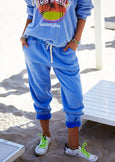 Vintage Track Pant- Faded Blue