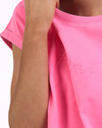 Signature Tee- Neon Rose