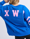 Interval Crew Cobalt/Neon Pink