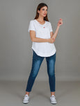 Amelie Mini Heart Embroidery T Shirt