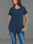 Amelie Mini Heart Embroidery T Shirt