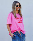 1976 Dreamer Tee- Hot Pink