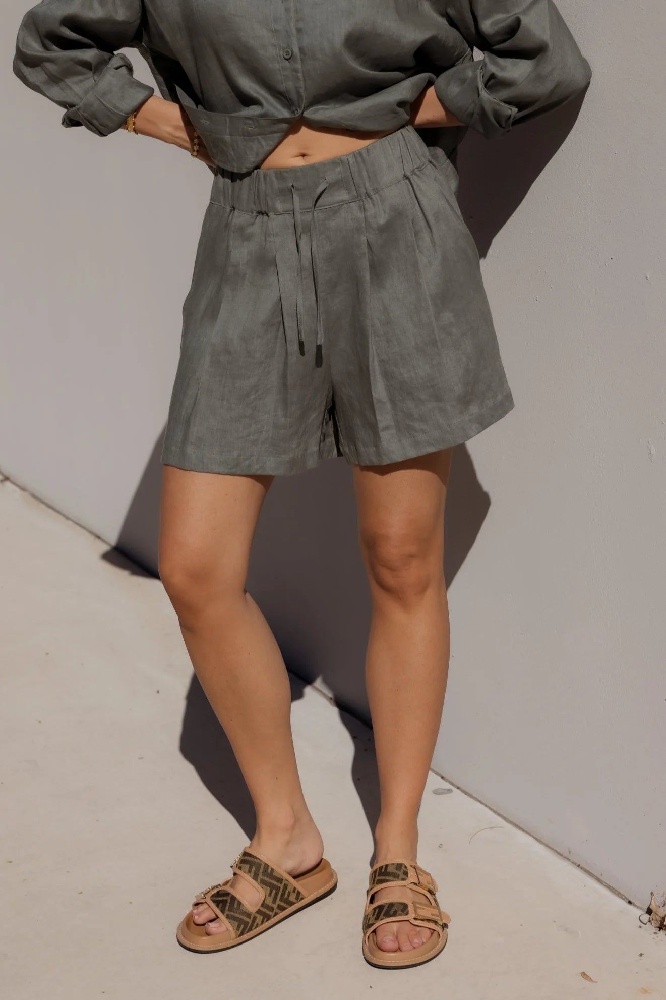 RAZ Shorts Dusty Green