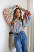 Dreams Blouse- Hampton Stripe