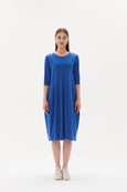 Diagonal Seam Dress- Cornflower Blue