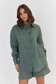 Pluto Shirt- Dusty Green