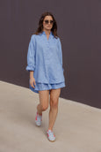Pluto Shirt- Cornflour Blue