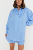 Pluto Shirt- Cornflour Blue