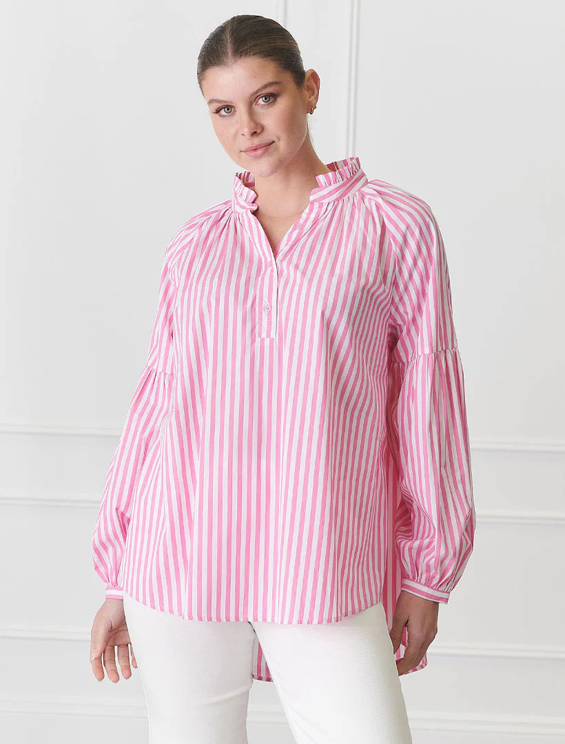 Kell Shirt- Pink Stripe