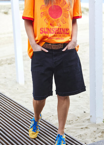 Weekend Stretch Short- Black