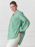 Kell Shirt- Green Stripe