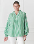 Kell Shirt- Green Stripe