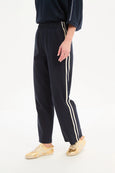 Straight Leg Lounge Pant-Navy/Cream Stripe