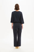 Straight Leg Lounge Pant-Navy/Cream Stripe