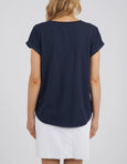 Manly Vee Tee- Navy