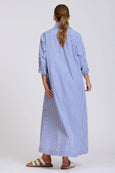 The Sybil Oversized Dress- Navy Stripe