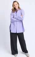 Frankie Stripe Shirt- Cornflower Stripe