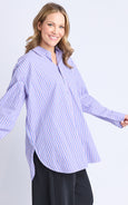 Frankie Stripe Shirt- Cornflower Stripe