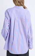 Frankie Stripe Shirt- Cornflower Stripe