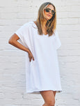 Salt and Sunshine Towelling Cover-Up- White