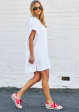 Salt and Sunshine Towelling Cover-Up- White