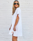 Salt and Sunshine Towelling Cover-Up- White