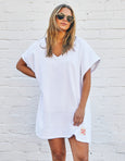 Salt and Sunshine Towelling Cover-Up- White