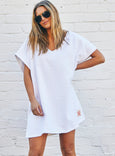 Salt and Sunshine Towelling Cover-Up- White