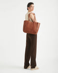 Baby Unlined Tote- Cognac
