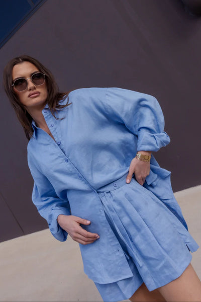 RAZ Shorts- Cornflour Blue