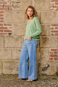 Eddie 7/8th Jean- Light Wash Denim